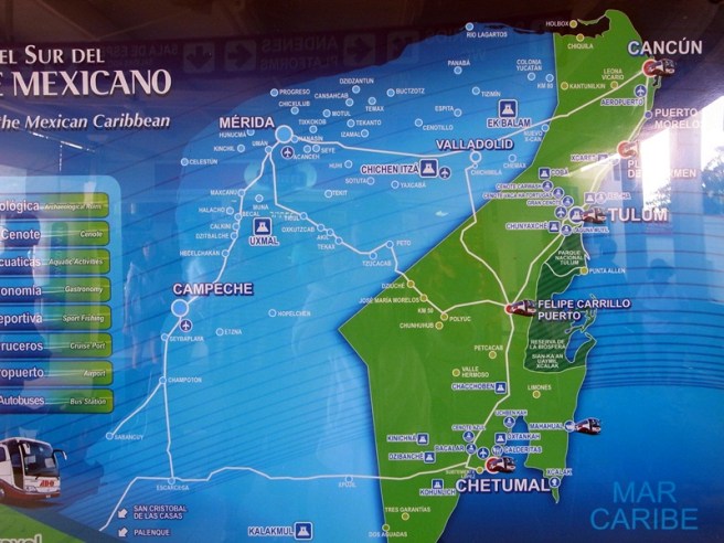 yucatan map