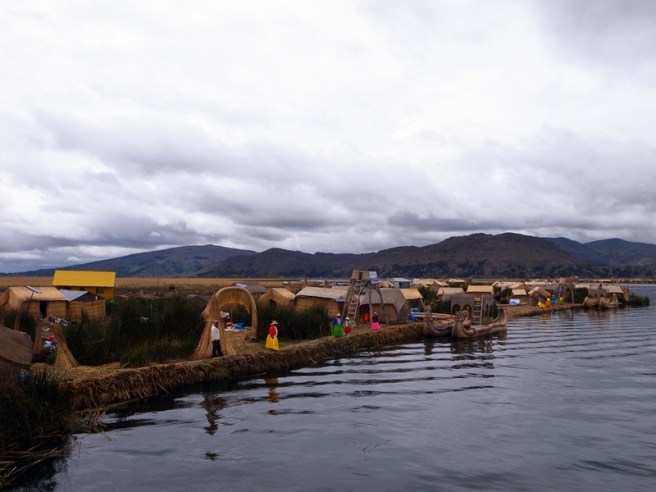 arrive one of the floating islands