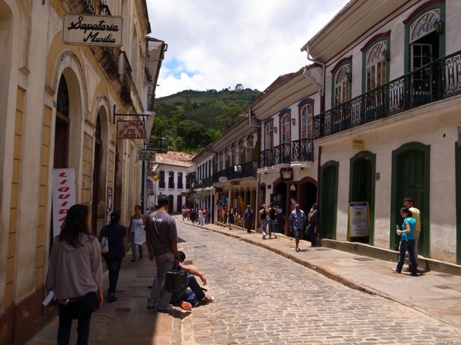 cobbled stone street