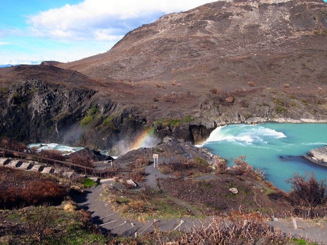 rainbow over the fall