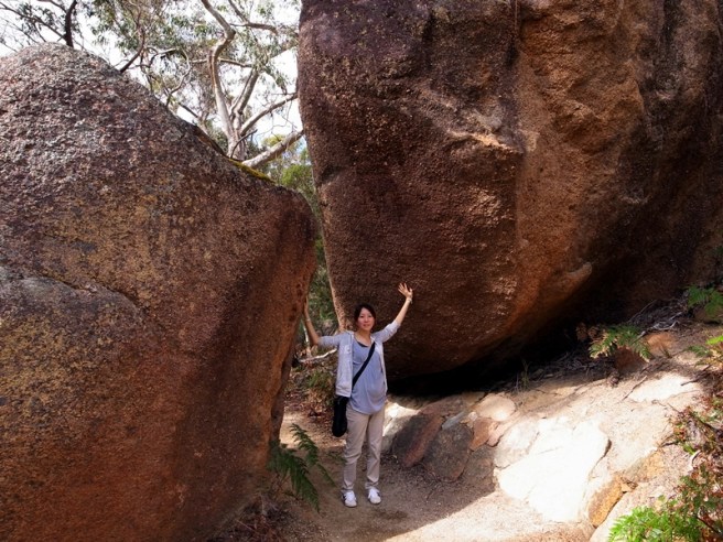 山路也不是十分崎嶇，慢慢走很容易