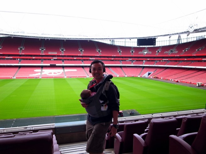 感受一下有錢也未必買得到的位置看球賽的感覺
