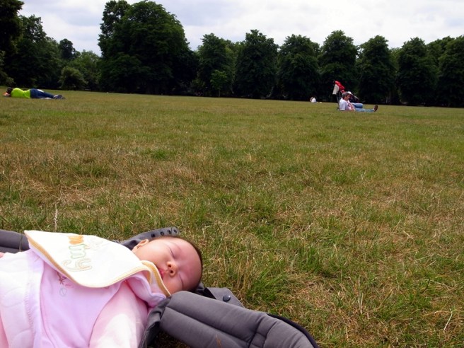 在Greenwich公園休息了一會，我們就回家去了